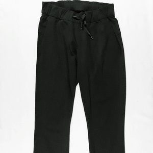 Lululemon On The Fly Sz 4 Olive Green Lt Weight Pants "27" EUC